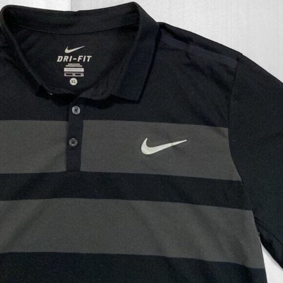 Nike Black Dry Fit Polo shirt size xlarge - Picture 2 of 16